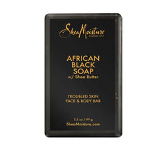 SheaMoisture African Black Soap Original Scent Face and Body Bar Soap - 3.5oz: Moisturizing, Contains Tea Tree Oil