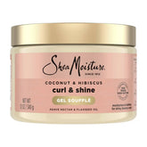 SheaMoisture Coconut and Hibiscus Curling Gel For Thick Curly Hair - 12oz: Paraben-Free, Silicone-Free, Contains Shea Butter