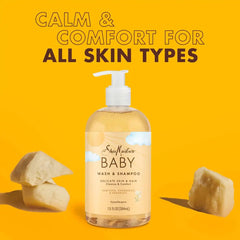 SheaMoisture Baby Wash & Shampoo Raw Shea + Chamomile + Argan Oil Calm & Comfort for All Skin Types - 13 fl oz