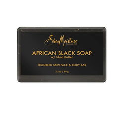 SheaMoisture African Black Soap Original Scent Face and Body Bar Soap - 3.5oz: Moisturizing, Contains Tea Tree Oil
