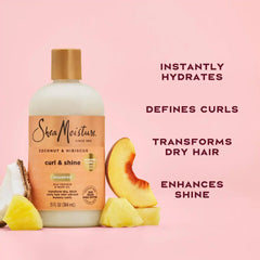 SheaMoisture Coconut & Hibiscus Curl & Shine Shampoo For Thick Curly Hair