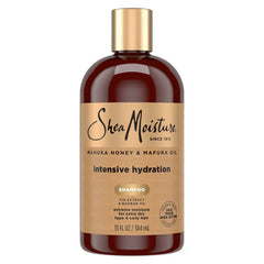 SheaMoisture Manuka Honey & Mafura Hair Oil Intensive Hydration Shampoo - 13 fl oz: Textured & Coarse, Sulfate-Free, Vitamin C, Liquid
