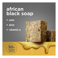 SheaMoisture Body Wash Calm & Clearing - African Black Soap with Aloe & Vitamin E - 18 fl oz: Paraben-Free, Whole Body, Gel