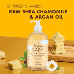 SheaMoisture Baby Wash & Shampoo Raw Shea + Chamomile + Argan Oil Calm & Comfort for All Skin Types - 13 fl oz