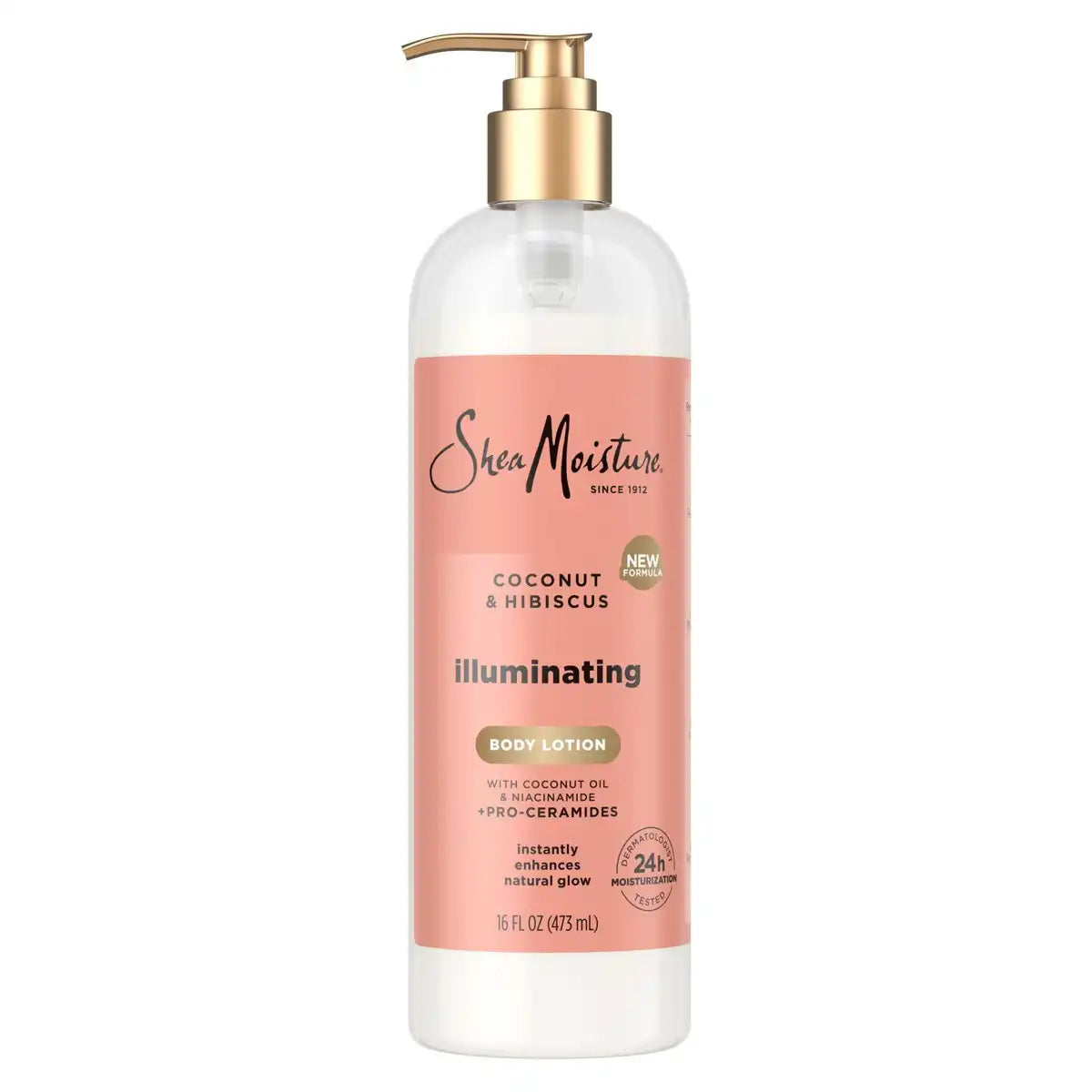 SheaMoisture Coconut Hisbiscus Body Lotion - 16 fl oz: Moisturizing, Brightening, Paraben-Free, For Dry Skin