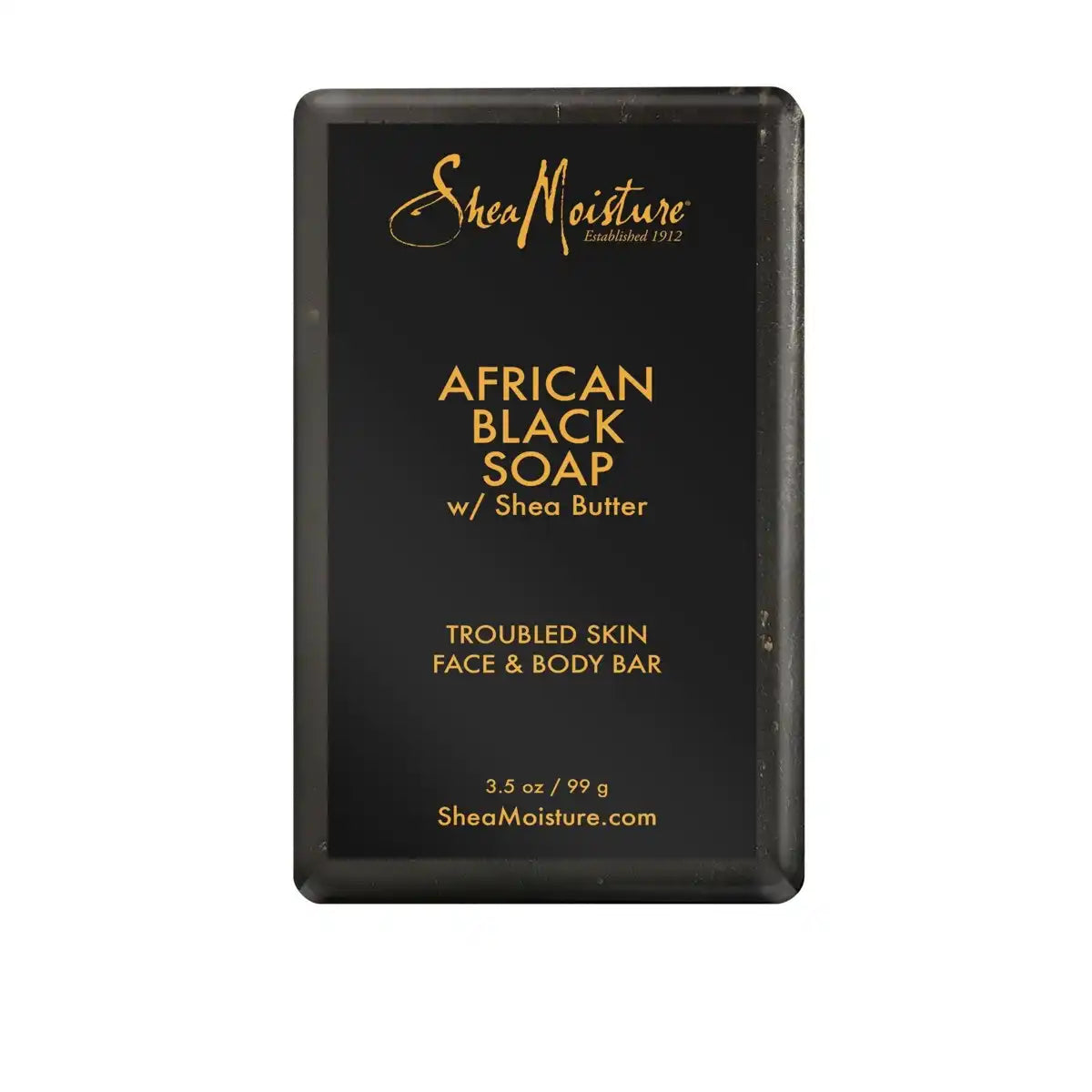 SheaMoisture African Black Soap Original Scent Face and Body Bar Soap - 3.5oz: Moisturizing, Contains Tea Tree Oil