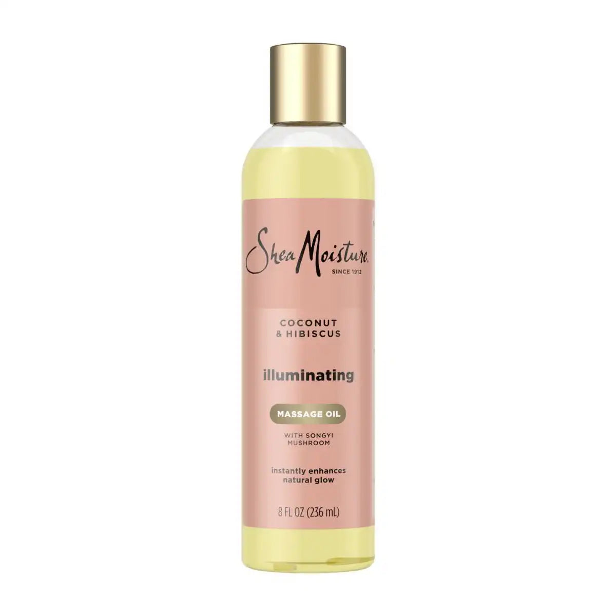 SheaMoisture Coconut and Hibiscus Bath Body and Massage Oil - 8 fl oz: Deep Hydration, Softening, Recommended for Dry Skin