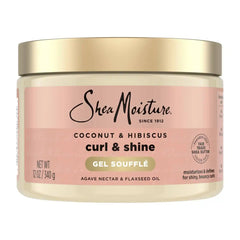 SheaMoisture Coconut and Hibiscus Curling Gel For Thick Curly Hair - 12oz: Paraben-Free, Silicone-Free, Contains Shea Butter