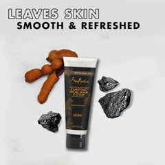 SheaMoisture African Black Soap Clarifying Facial Wash & Scrub - 4 oz: Paraben-Free, Sulfate-Free, Acne-Prone Skin