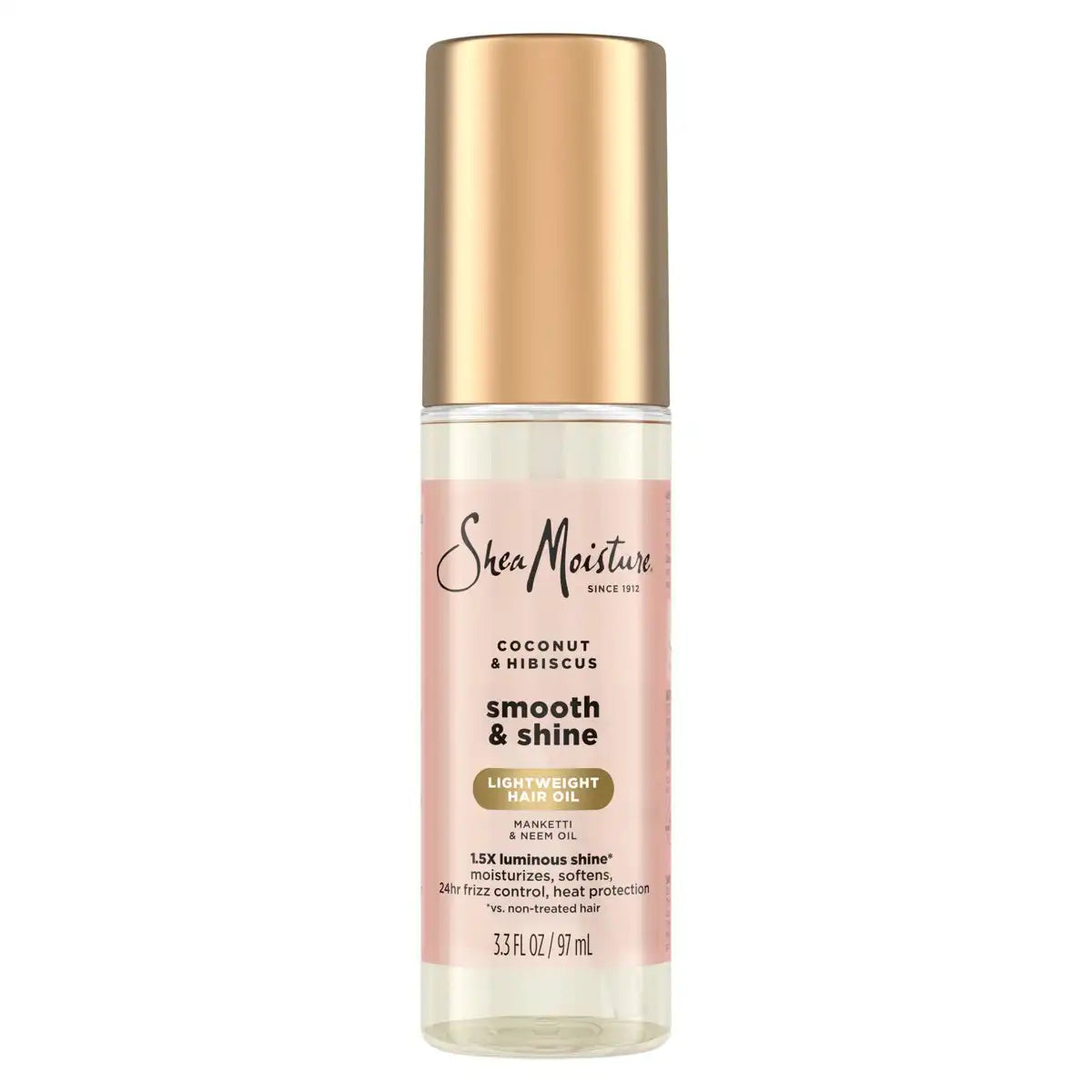 SheaMoisture Coconut and Hibiscus Smooth + Shine Hair Oil - 3.3 fl oz