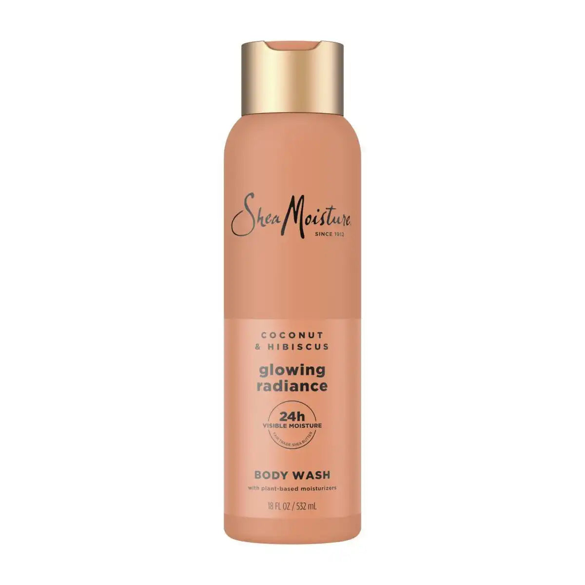 SheaMoisture Body Wash Glowing Radiance - Coconut & Hibiscus with Vitamin C & Songyi Mushroom Extracts - 18 fl oz: Moisturizing Gel