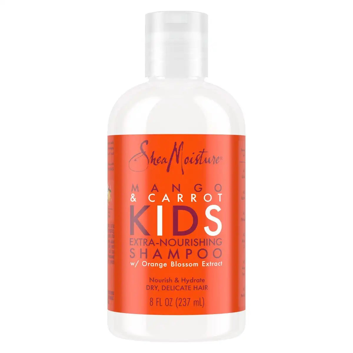 SheaMoisture Mango & Carrot Kids Extra-Nourishing Shampoo - 8 fl oz: Paraben-Free, Sulfate-Free, Curly Hair