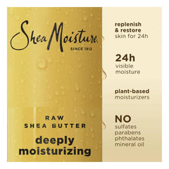 SheaMoisture Body Wash Deeply Moisturizing - Raw Shea Butter with Pro-Ceramides & Frankincense - 18 fl oz