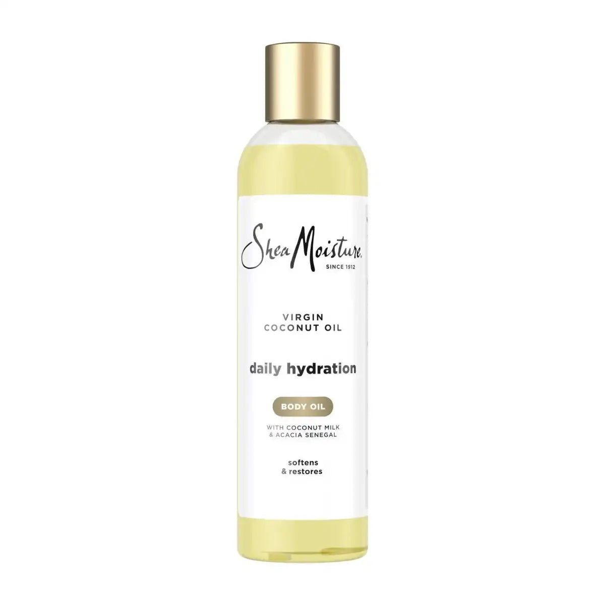 SheaMoisture Daily Hydration Coconut Body Oil - 8 fl oz: Whole Body Application, Combination & Dry Skin, Paraben-Free