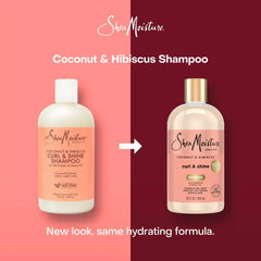 SheaMoisture Coconut & Hibiscus Curl & Shine Shampoo For Thick Curly Hair