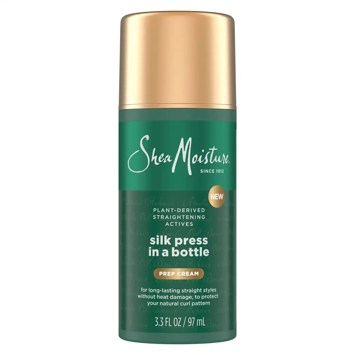 SheaMoisture Silk Press In a Bottle - Prep Cream - 3.3 fl oz: For Curly Hair, Moisturizing, Mandarin, Bergamot