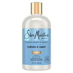 SheaMoisture Manuka Honey & Yogurt Hydrate & Repair Shampoo - 13 fl oz: For Curly, Dry Hair, Moisturizing, Paraben-Free, Sulfate-Free
