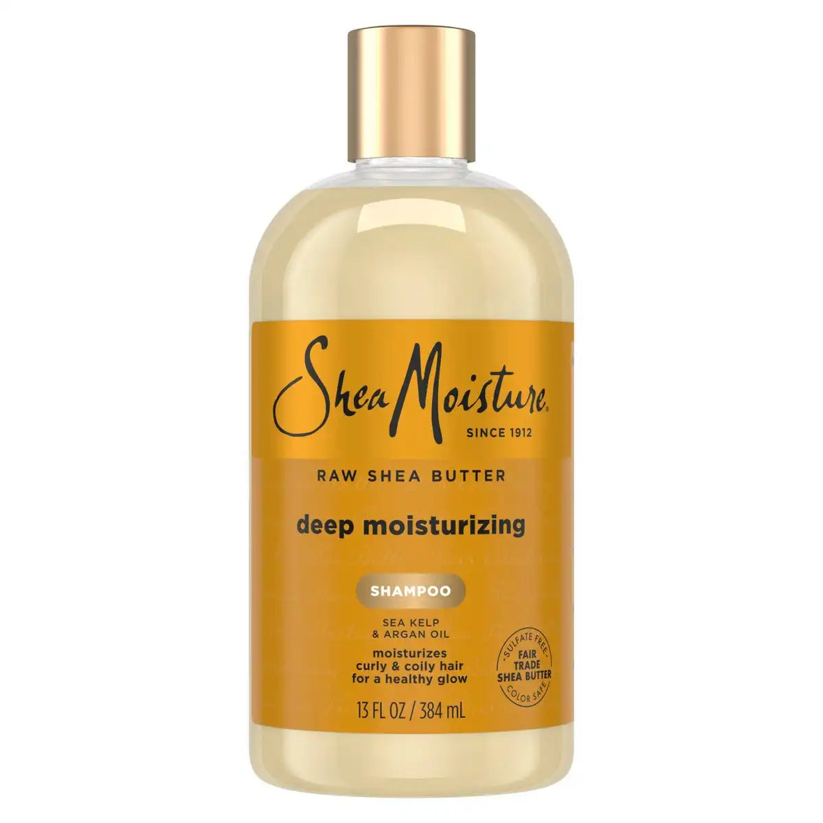 SheaMoisture Raw Shea Butter Deep Moisturizing Shampoo - 13 fl oz: Nourishes Textured & Curly Hair, No Sulfates