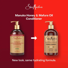 SheaMoisture Manuka Honey & Mafura Hair Oil Intensive Hydration Conditioner - 13 fl oz: Moisturizing for Dry, Coarse Textured Hair, Paraben-Free