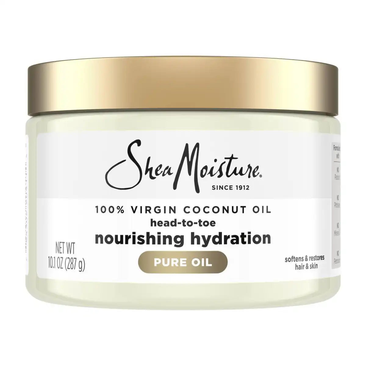 SheaMoisture 100% Extra Virgin Coconut Oil - Body Oil, Skin Care & Hair Moisturizer - 10.1 fl oz