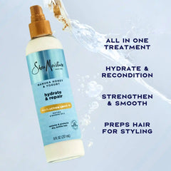 SheaMoisture Manuka Honey & Yogurt Hydrate + Repair Leave-In Conditioner Spray - 8 fl oz: Paraben-Free, Sulfate-Free, Deep Hydration