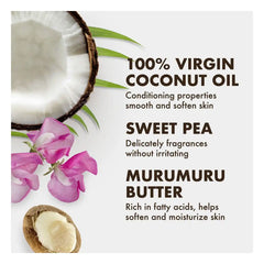 SheaMoisture Baby Wash & Shampoo 100% Virgin Coconut Oil Hydrate & Nourish for Delicate Skin - 13 fl oz